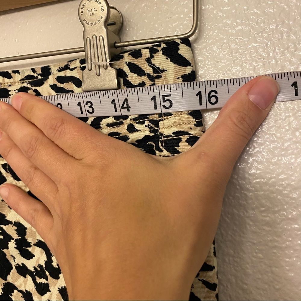 L.E.I. Animal cheetah print Stretch Pull-On Jeggings pants women’s M NEW - Picture 5 of 10